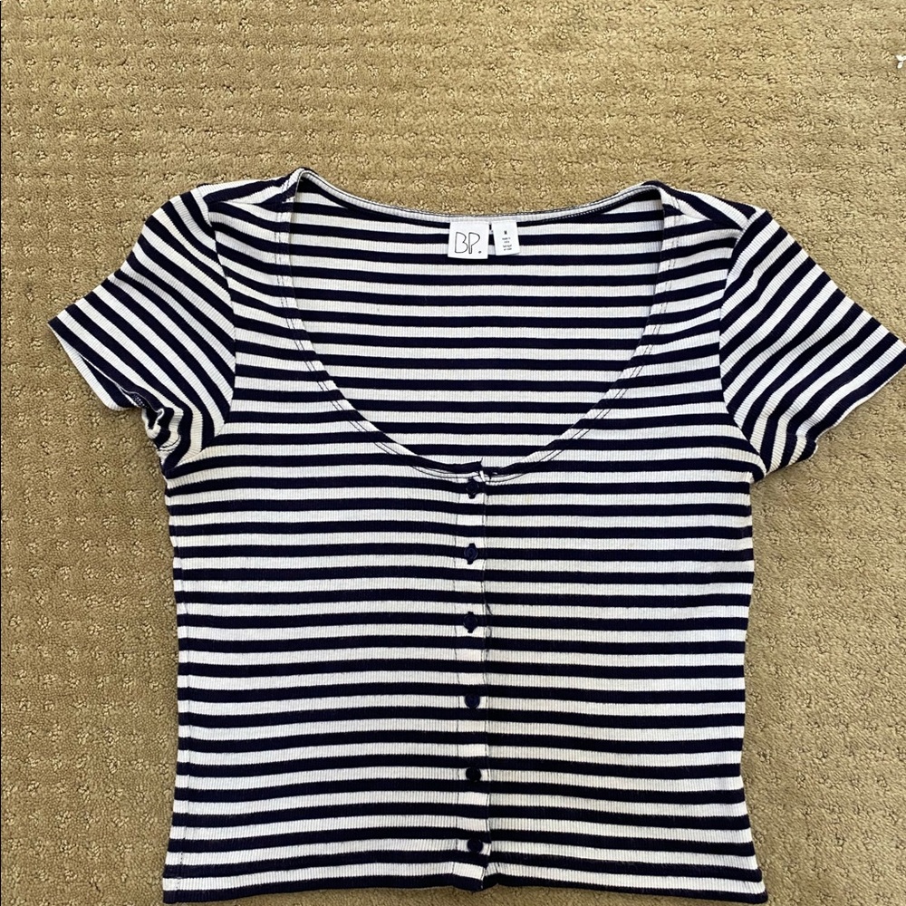 BP striped crop top